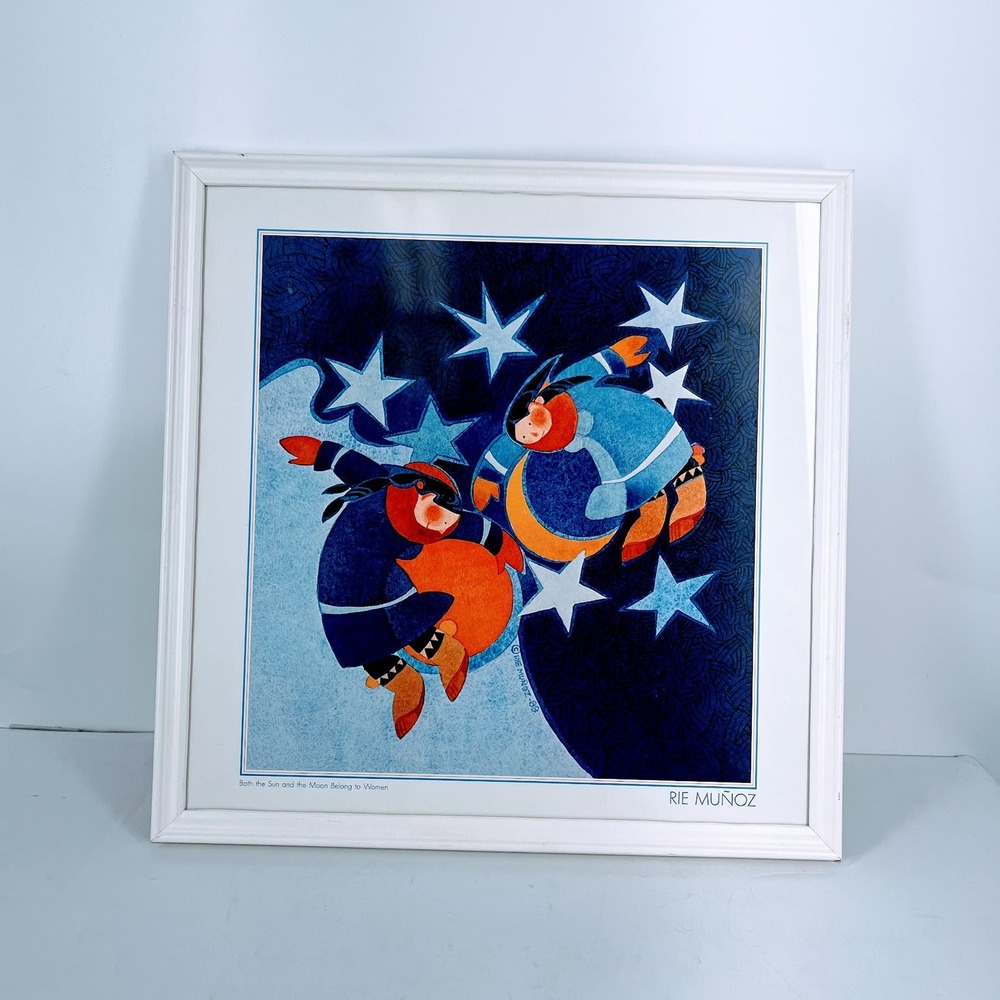Rie Munoz Both the Sun and the Moon Belong to Women Framed Art Print 1988 20x20‎
